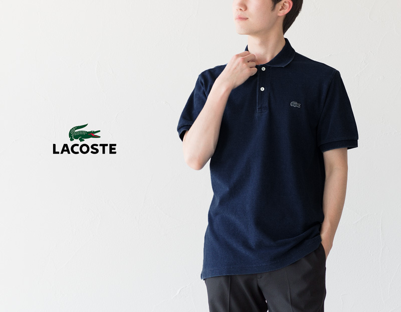 トップスLACOSTE ラコステ ポロシャツ 4 インディゴ PH371EM