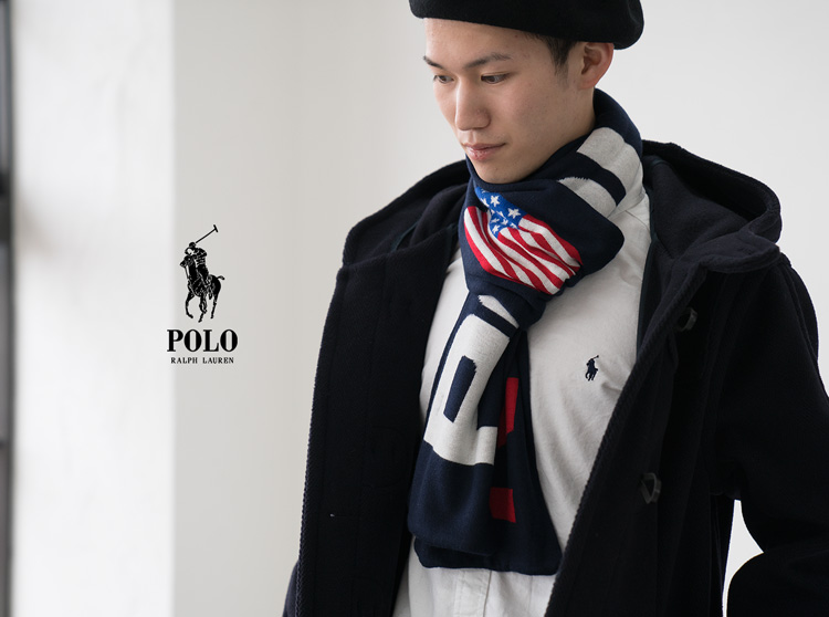 ポロスポーツ マフラー POLO RalphLauren ポロ ラルフローレン ニット